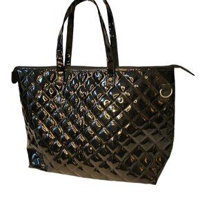 Quilted Patent Leather Tote - Super Cute - Travel or Daily Carry